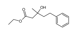 ethyl 3-hydroxy-3-methyl-5-phenyl-pentanoate结构式