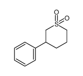 3-phenyltetrahydro-2H-thiopyran 1,1-dioxide结构式