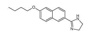 2-(6-butoxynaphthalen-2-yl)-4,5-dihydro-1H-imidazole Structure