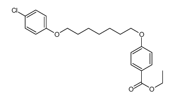 ethyl 4-[7-(4-chlorophenoxy)heptoxy]benzoate结构式