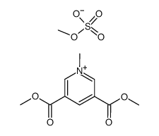 3,5-bis(methoxycarbonyl)-1-methylpyridin-1-ium methyl sulfate Structure