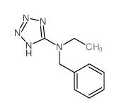 N-benzyl-N-ethyl-2H-tetrazol-5-amine结构式