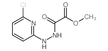 Ethanedioic acid,1-methyl ester, 2-[2-(6-chloro-2-pyridinyl)hydrazide] Structure