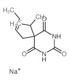 5-(2-Butenyl)-5-isopropylbarbituric acid sodium salt结构式