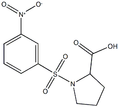 (2S)-1-(3-nitrophenyl)sulfonylproline structure