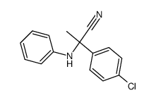 2-(4-chlorophenyl)-2-(N-phenylamino)propanenitrile Structure