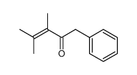 3,4-dimethyl-1-phenyl-pent-3-en-2-one Structure