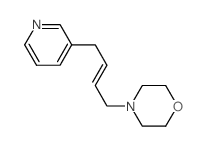 4-(4-pyridin-3-ylbut-2-enyl)morpholine结构式