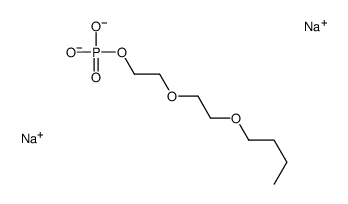 disodium,2-(2-butoxyethoxy)ethyl phosphate Structure
