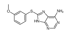 8-(3-methoxyphenyl)sulfanyl-7H-purin-6-amine Structure