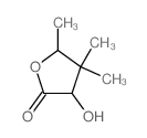 3-hydroxy-4,4,5-trimethyl-oxolan-2-one结构式