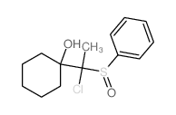 Cyclohexanol,1-[1-chloro-1-(phenylsulfinyl)ethyl]- structure