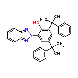 2-(2H-Benzotriazol-2-yl)-4,6-bis(1-methyl-1-phenylethyl)phenol Structure
