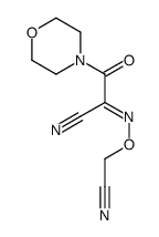 N-(cyanomethoxy)-2-morpholin-4-yl-2-oxoethanimidoyl cyanide结构式