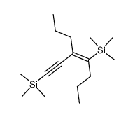 (E)-5-propyl-4,7-bis(trimethylsilyl)-4-hepten-6-yne结构式