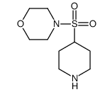 4-piperidin-4-ylsulfonylmorpholine结构式