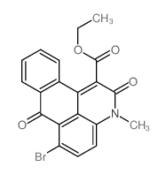 6-Bromo-1-(ethoxycarbonyl)-3-methyl-7H-dibenz(f,ij)isoquinoline-2,7(3H)-dione Structure