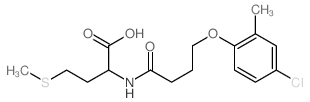 2-[4-(4-chloro-2-methylphenoxy)butanoylamino]-4-methylsulfanylbutanoic acid结构式