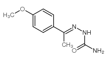 2-[1-(4-甲氧基苯基)亚乙基]-1-肼基羧酰胺结构式