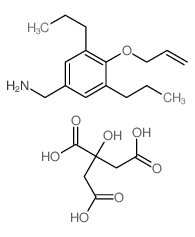 BENZYLAMINE, 4-(ALLYLOXY)-3,5-DIPROPYL-, CITRATE结构式