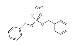 phosphoric acid dibenzyl ester, calcium salt Structure