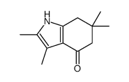 2,3,6,6-tetramethyl-5,7-dihydro-1H-indol-4-one结构式