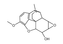 Morphinan-6-ol,4,5:7,8-diepoxy-3-methoxy-17-methyl-,(5alpha,6alpha,7beta,8beta) Structure