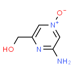 Pyrazinemethanol, 6-amino-, 4-oxide (9CI) Structure