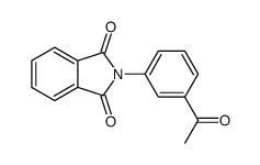 2-(3-acetylphenyl)isoindole-1,3-dione Structure