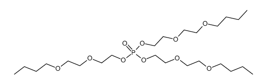 tris[2-(2-butoxyethoxy)ethyl] phosphate结构式