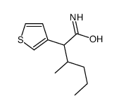 3-methyl-2-thiophen-3-ylhexanamide结构式