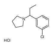 Pyrrolidine, 1-(m-chloro-alpha-ethylbenzyl)-, hydrochloride picture