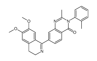 7-(6,7-dimethoxy-3,4-dihydroisoquinolin-1-yl)-2-methyl-3-(2-methylphenyl)quinazolin-4-one Structure