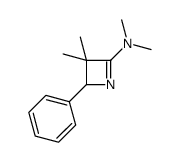 N,N,3,3-tetramethyl-2-phenyl-2H-azet-4-amine结构式