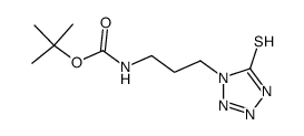 1-[3-(N-t-butoxycarbonylamino)propyl]-1H-tetrazole-5-thiol Structure