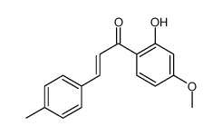 1-(2-hydroxy-4-methoxyphenyl)-3-(4-methylphenyl)prop-2-en-1-one结构式