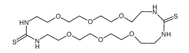 1,4,12,15,18,26-hexaoxa-7,9,21,23-tetraazacyclooctacosane-8,22-dithione Structure