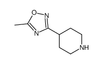 4-(5-甲基-[1,2,4]-3-噁二唑)-哌啶结构式