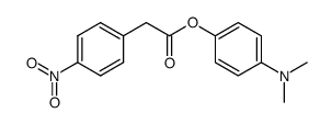 4-(dimethylamino)phenyl 2-(4-nitrophenyl)acetate结构式