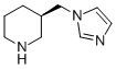 Piperidine, 3-(1H-imidazol-1-ylmethyl)-, (3R)- (9CI) Structure