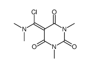 1,3-dimethyl-5-(N,N-dimethylaminochloromethylene) barbituric acid Structure