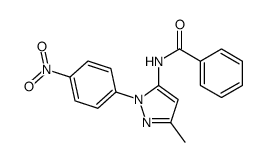 N-[5-methyl-2-(4-nitrophenyl)pyrazol-3-yl]benzamide结构式