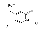 4-methyl-2-aminopyridine-palladium chloride Structure