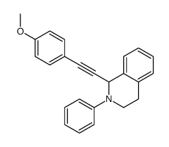 1-[2-(4-methoxyphenyl)ethynyl]-2-phenyl-3,4-dihydro-1H-isoquinoline结构式