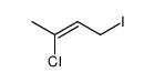 (Z)-1-iodo-3-chloro-2-butene Structure