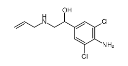 α-[(allylamino)methyl]-4-amino-3,5-dichlorobenzyl alcohol结构式