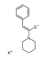 potassium 1-piperidino-2-phenylethenethiolate Structure
