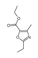 Ethyl 2-ethyl-4-methyl-1,3-oxazole-5-carboxylate结构式