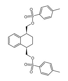 (1RS,4RS)-1,4-bis(p-toluenesulfonyloxymethyl)-1,2,3,4-tetrahydronaphthalene结构式