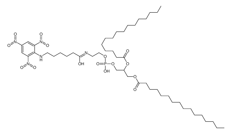 N-(2,4,6-trinitrophenyl-6-N-aminocaproyl)-1,2-dipalmitoylphosphatidylethanolamine structure